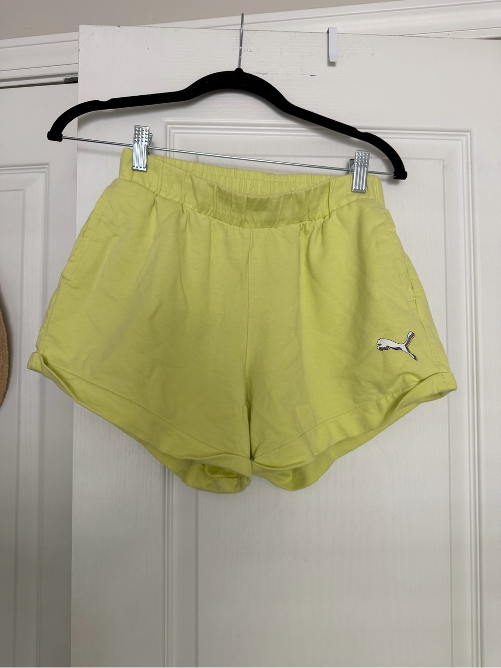 PUMA Women's Lime Green Athletic Shorts Size S